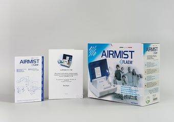 Коробка и документация к компрессорному небулайзеру Flaem Nuova Airmist