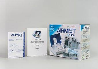 Коробка и документация к компрессорному небулайзеру Flaem Nuova Airmist