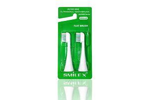 Насадка Smilex AU300-MHE (средняя жесткость) для ультразвуковых зубных щеток Smilex AU300E (2 шт.) в упаковке