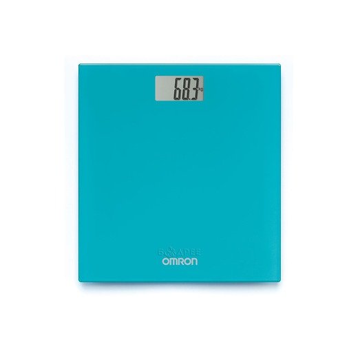 Весы персональные цифровые Omron HN-289 бирюзовый, вид сверху