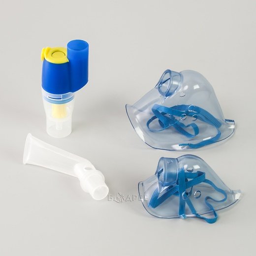 Емкость для распыления лекарств, загубник и маски для компрессорного небулайзера Med 2000 Andi Ventis
