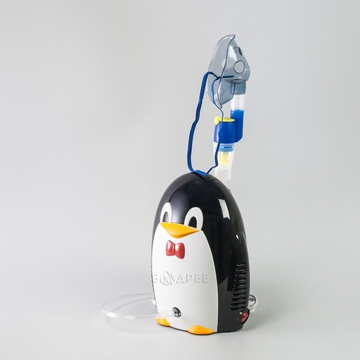 Компрессорный небулайзер Med 2000 Пингвин в сборе с маской детской