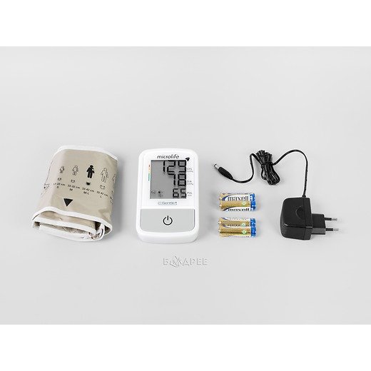 Комплектация автоматического тонометра Microlife BP A2 Easy с манжетой и адаптером
