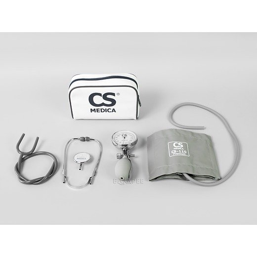 Комплектация механического тонометра CS Medica CS-110 Premium с фонендоскопом