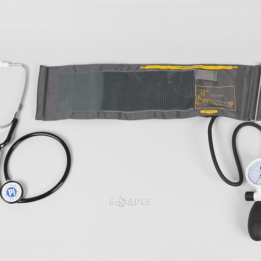 Манжета и стетоскоп для тонометра LD-91 в развернутом виде