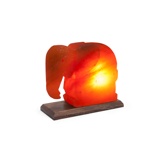 Декоративно-обработанная соляная лампа StayGold Слон с диммером 4 кг