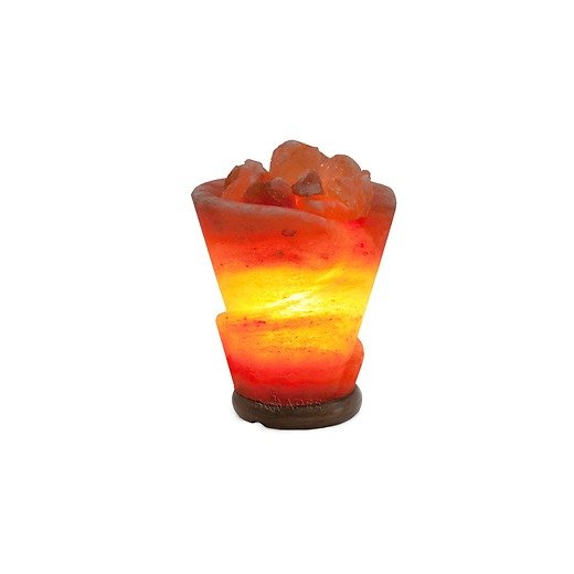 Декоративно-обработанная соляная лампа StayGold Роза с диммером 3 кг