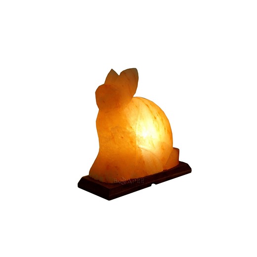 Декоративно-обработанная соляная лампа StayGold Кролик с диммером 4 кг (без подарочной упаковки)