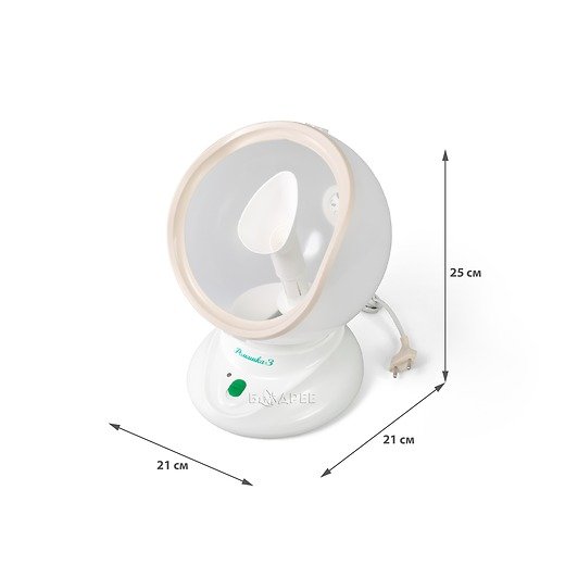 Ингалятор паровой Ромашка-3 с размерами