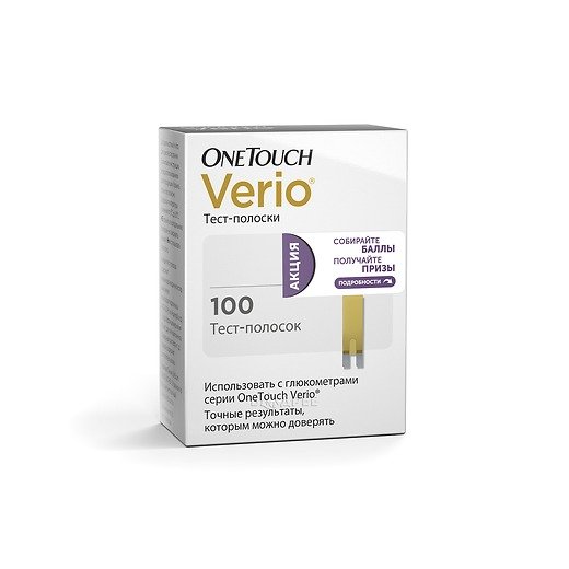 Тест-полоски One Touch Verio IQ № 100 Белые
