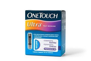 Тест-полоски OneTouch Ultra (ВанТач Ультра) 50 шт.