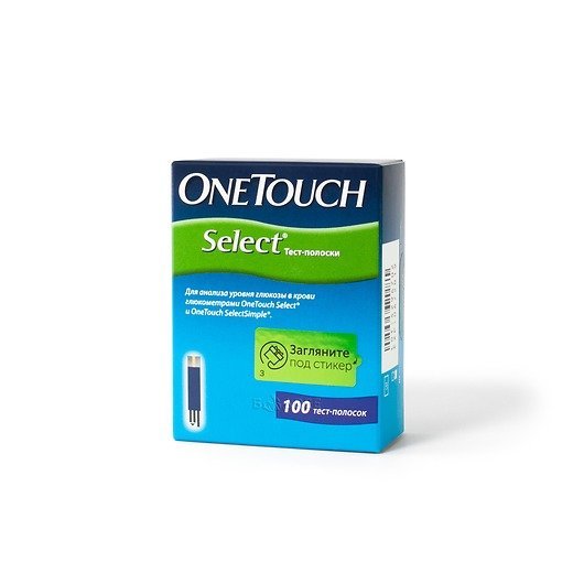 Тест-полоски OneTouch Select (ВанТач Селект) 100 шт.