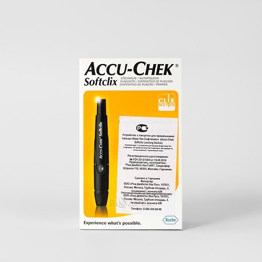 Устройство для прокалывания Accu-Chek SoftClix (Акку-Чек СофтКликс) и 25 ланцетов 
