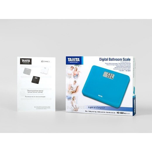 Коробка и документация весов бытовых электронных Tanita HD-660 Розовый