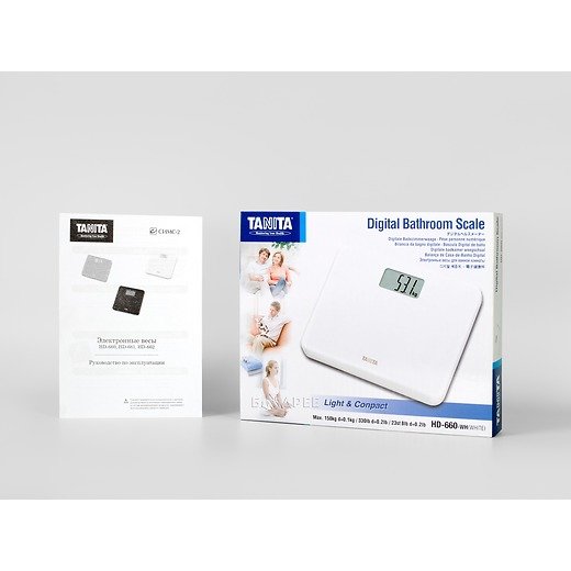 Коробка и документация весов бытовых электронных Tanita HD-660 Розовый