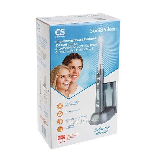 Коробка от щетки зубной электрической звуковой CS Medica SonicPulsar CS-232