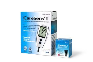 Выгодный набор. Глюкометр CareSens II (КеаСенс II) и 1 упаковка тест-полосок CareSens 50 шт.