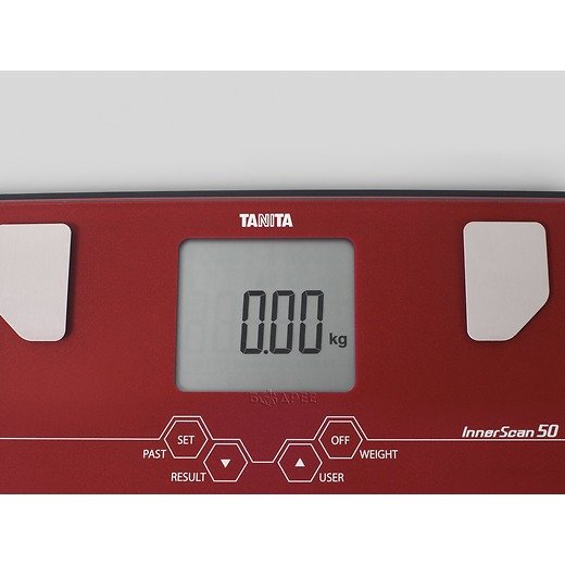 Анализатор жировой массы Tanita BC-313 (красный) крупным планом