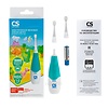 Комплектация электрической звуковой зубной щетки CS Medica CS-561 Kids (голубая)