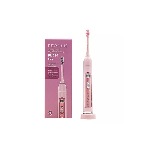 Электрическая звуковая зубная щётка Revyline RL 010 Pink 