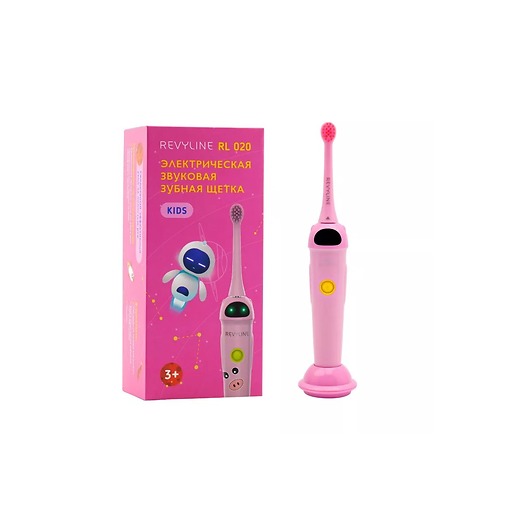 Электрическая звуковая зубная щётка Revyline RL 020 Kids, Pink