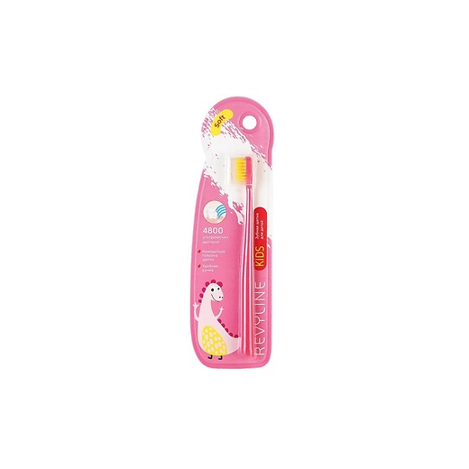 Зубная щетка детская Revyline Kids S4800, от 3 до 12 лет, розовая