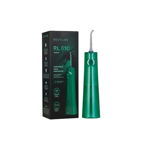 Ирригатор полости рта портативный Revyline RL 610 Green Dragon (зеленый)