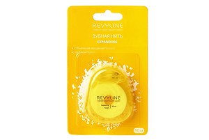 Зубная нить Revyline Expanding вощеная 840D, нейлон, 50 м, желтая