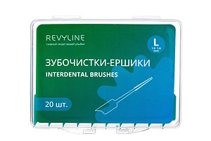 Зубочистка-ёршик Revyline размер L, 20 шт.