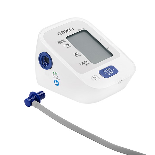 Тонометр OMRON M2 Basic c адаптером и универсальной веерообразной манжетой (22-42 см)